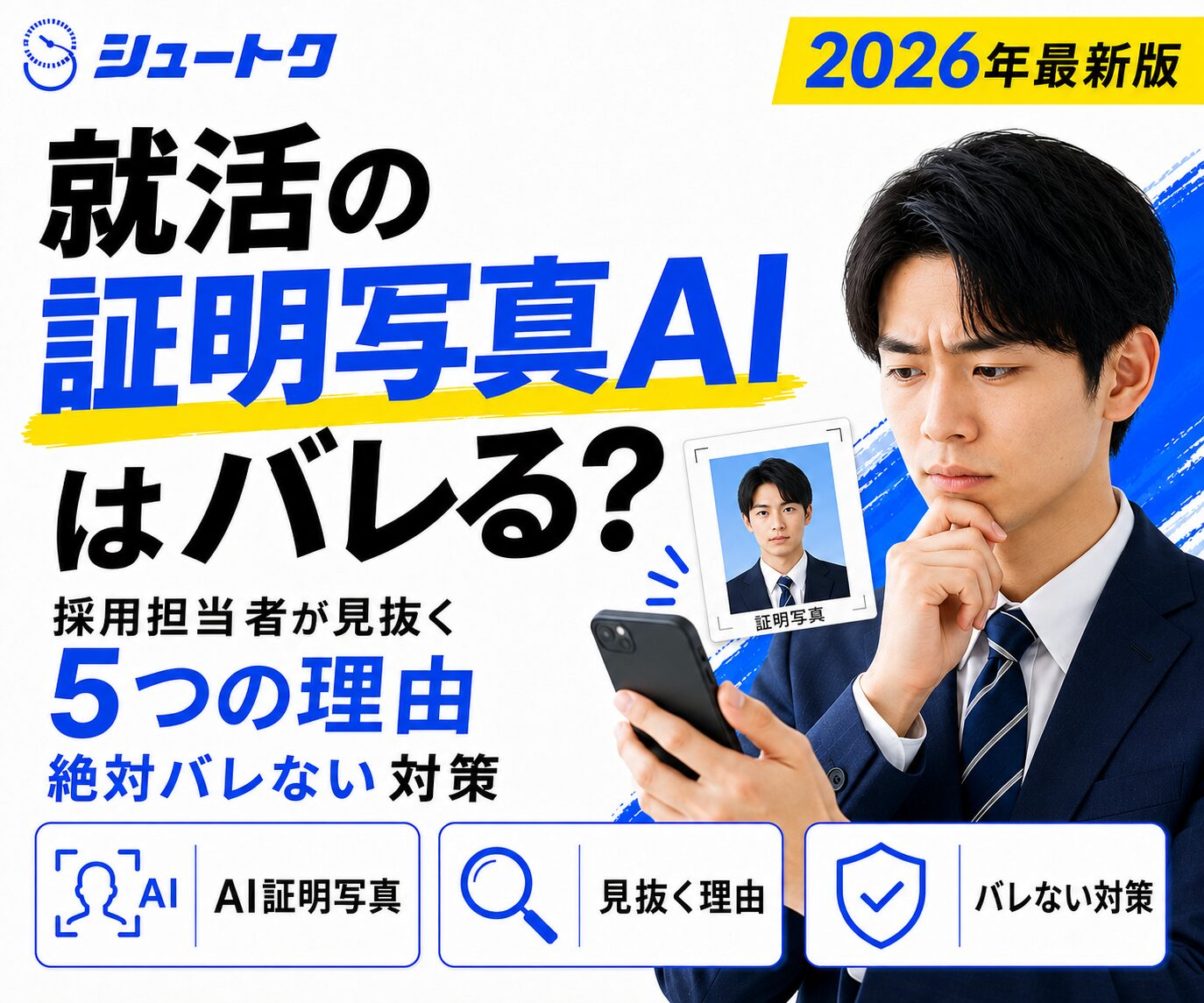 就活の証明写真Aiはばれる？